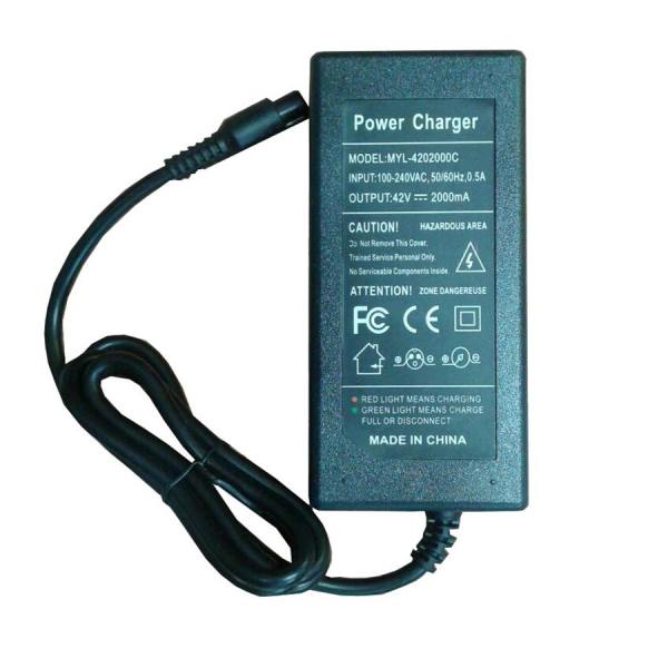 شارژر اسکوتر 42 ولت 2 آمپر