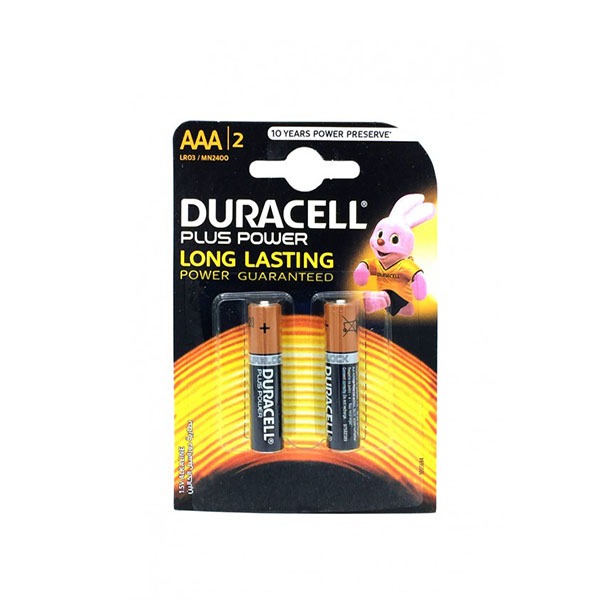 باتری نیم قلمی آلکالاین Plus Power DuraLock دو تایی مارک Duracell