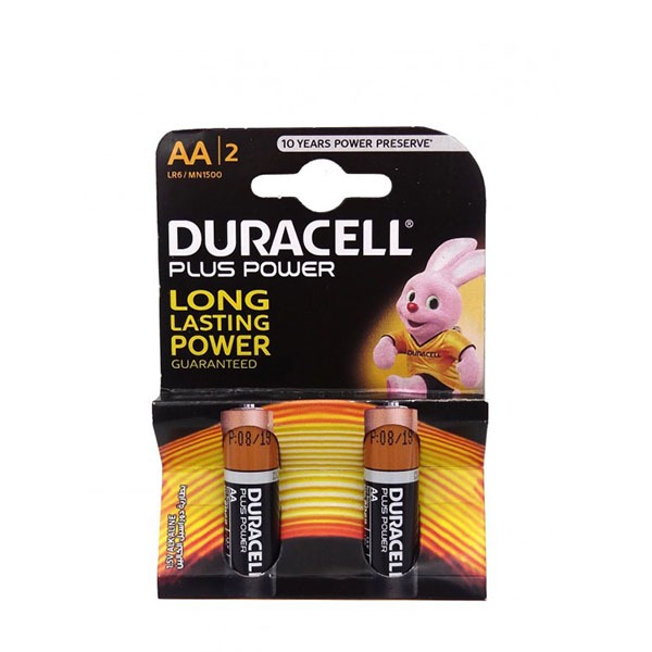 باتری قلمی آلکالاین Plus Power DuraLock دو تایی مارک Duracell